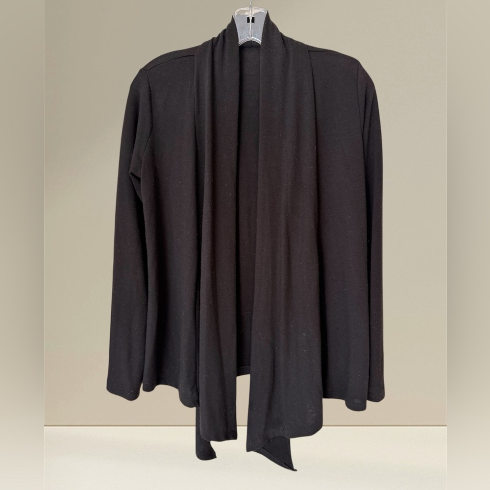 Forever 21 Cardigan, Tie or Wrap Open Front, Black, Soft Comfy Knit, Sz S